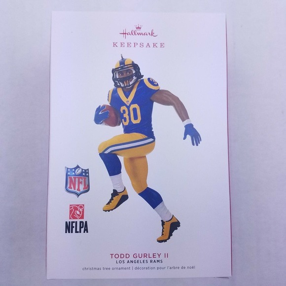 Hallmark Keepsake 2019 NFL Los Angeles Rams Todd Gurley Ornament - Picture 1 of 6